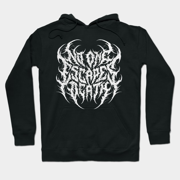 Death metal font hoodie top